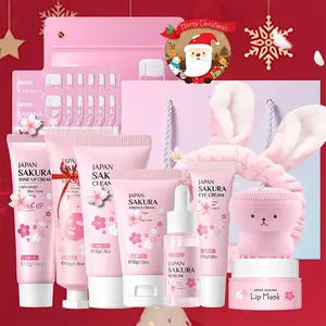 Sakura Skincare Set, 1 Box Facial Skin Care Kit, Moisturizes and Nourishes the Skin, skin Care Kit for Women
