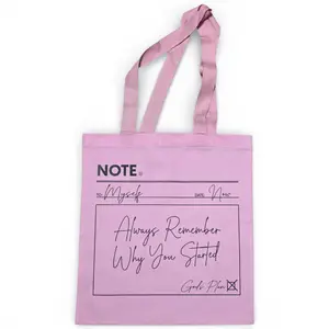 Note to Self Tote Bag (Pink)