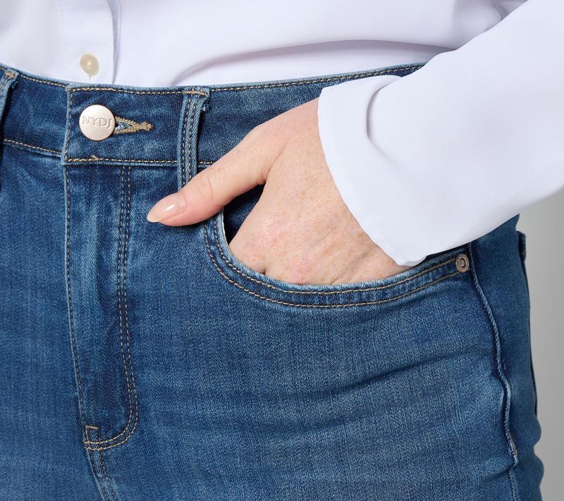 NYDJ Petite Sure Stretch High-Rise Barbara Bootcut Jeans- Petite