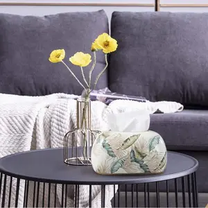 Artfully Adorned: Floral Ceramic Tissue Holder