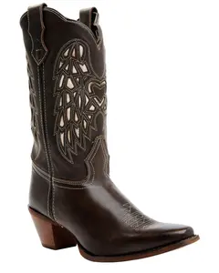 Laredo Women's Heart Angel Wing Cowboy Western Boot Snip Toe - 52398