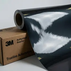 3M 2080 Series Satin Black (S12) Vinyl Wrap Film - 1ft x 1ft - 1 sq ft - Dual Cast Bubble Free Air Release Technology - Professional Grade Automotive Vinyl