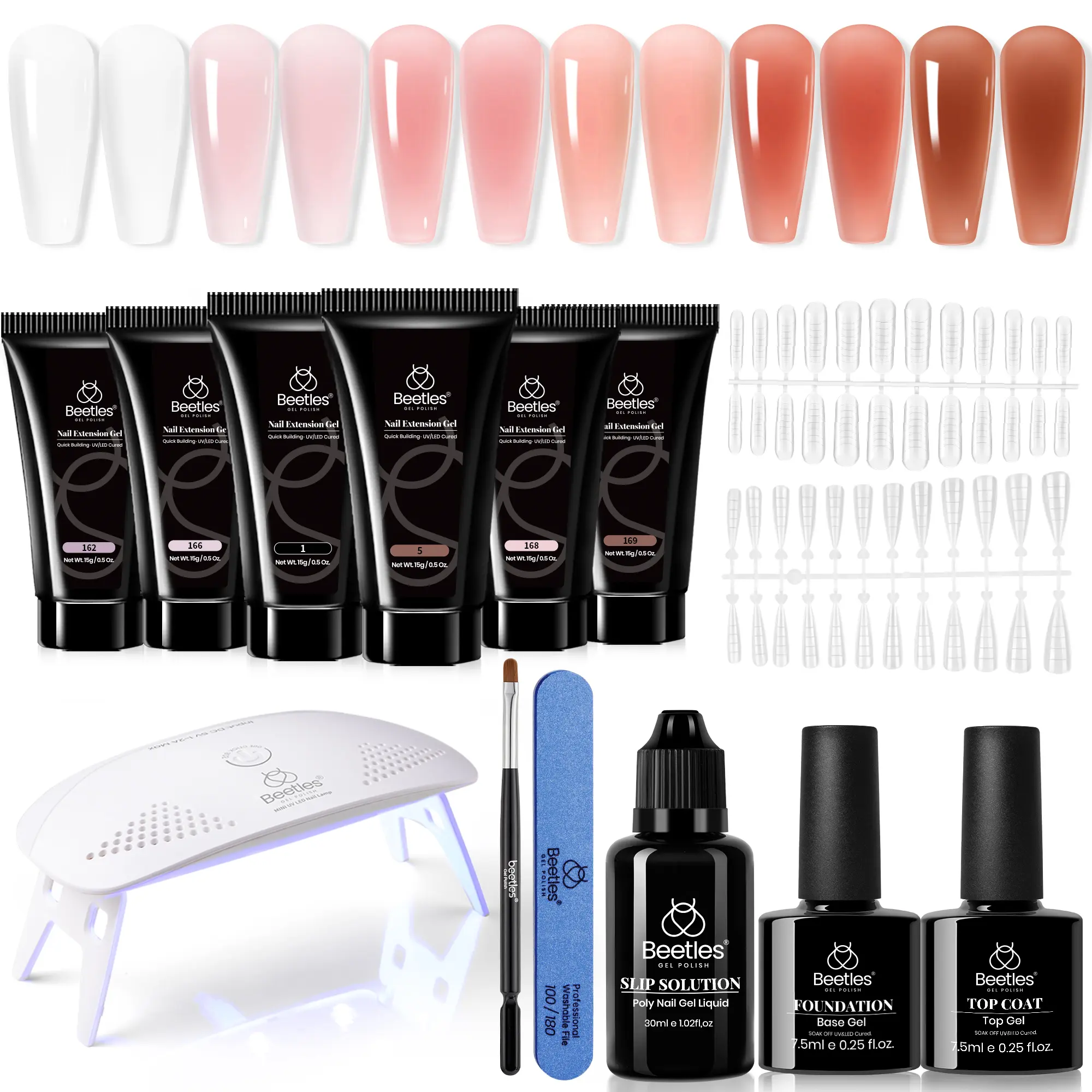 Clear Nude Brown-6 colors