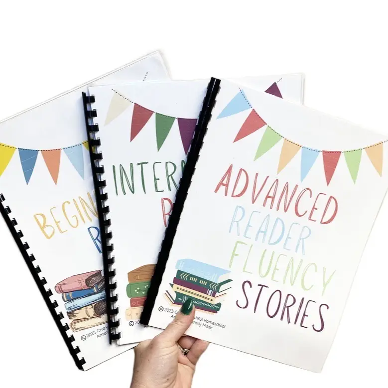 3 Fluency book bundle. Beginner fluency, intermediate and advanced. Reading fluency for early education