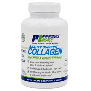 Performance Inspired Nutrition - Collagen Joint/Skin/Nails/Beauty Support Capsules - Contains 5,000mcg of Biotin - Silica - Aloe Vera - Collagen Peptides - Hydrolyzed Acid – All-Natural - Big 120 Ct Healthcare Dietary