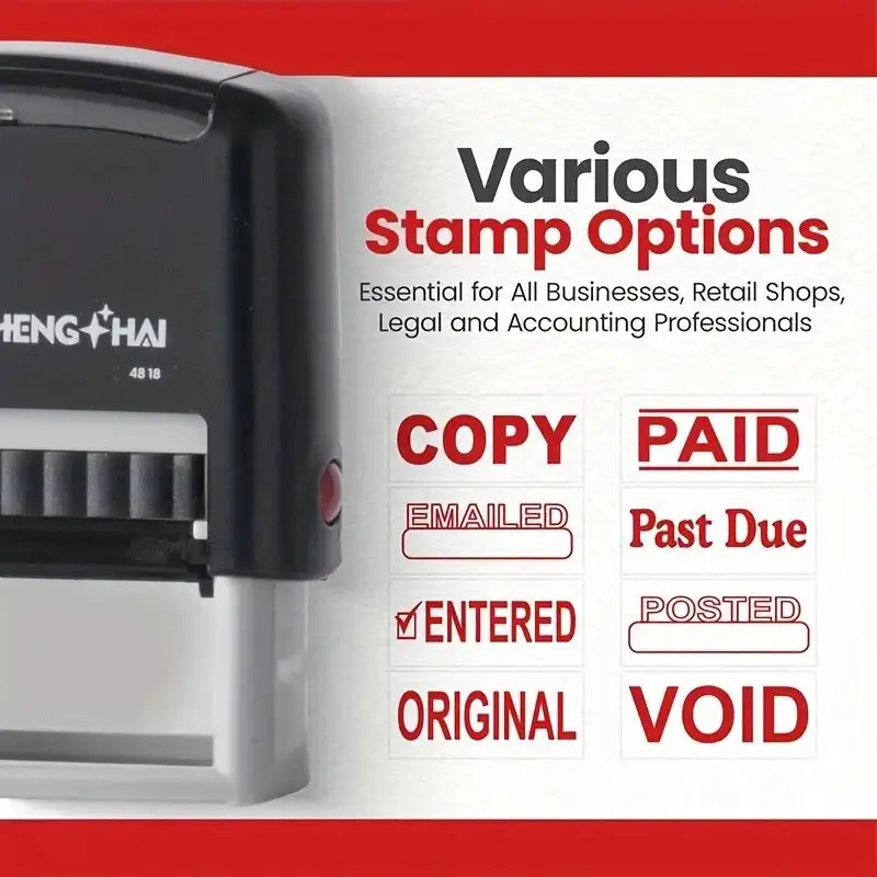 Ink Stamp Computer Automatic Ink Stamp for Office Use, Ink Enhances Print Quality ...