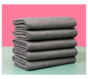 10PCS Thickened Magic Cleaning Cloth, Absorbent Magic Cleaning Glass Cloth, Reusable Streak-Free Magic Fiber Microfiber Cleaning Cloth for Kitchen, Window, Glass, Cars (Grey)