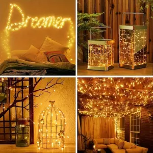 300-LED Solar String Lights – Garden, Outdoor Parties, Weddings, Festivals and Christmas Decorations