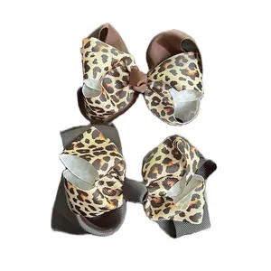 Cheetah-Licious Hair Bow (large bow)-Perfect Hair Accessories For Kids