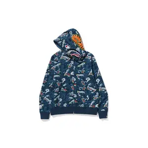 Bape Blue Japanese Tattoo Camo Shark Full Zip