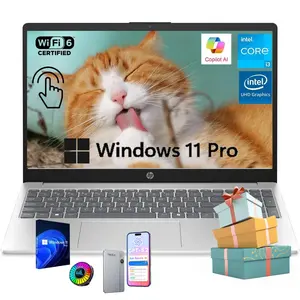 2026 HP 15.6" Touch Laptop, Win 11 Pro, up to 32GB RAM, 512GB SSD, Intel i3-1315U Up to 4.5GHz, Copilot,Bundle Accessory,Suit for Business&Student