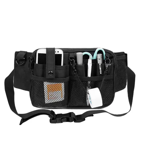 Nurse Fanny Pack for Women Nursing Belt Organizer Pouch Multi Compartment Waist Organizer Tool Bag for Students Practitioners & Medical Professionals Bum Bags Travel Essentials Zipper Belt Bag
