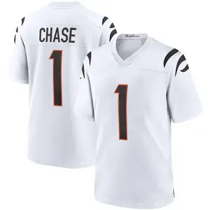 Full Print Chase #1 White Jersey Shirt, America Football Jersey, Sport Clothing, Football Uniform, Jersey For Football Fans, Gift for him