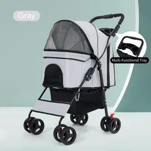 Foldable Pet Stroller for Dogs & Cats | Compact, Breathable & Easy to Carry