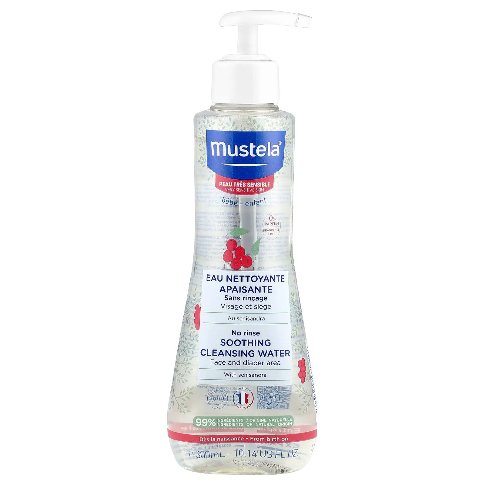 Mustela No Rinse Soothing Cleansing Water with Schisandra, Very ...