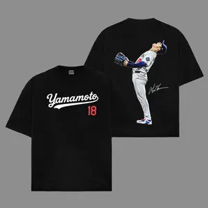 Yoshinobu Yamamoto 18 Shirt Premium Cotton, Yoshi Fans, Yama Shirt, Dodgers Nation Fans, Sunday Outfit, Baseball Shirt, Game Day OutFit