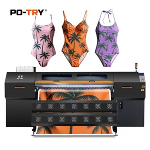 Vibrant Color Sublimation Printer, High Precision Heat Transfer Machine for Polyester Fabric, Custom T-Shirt Sportswear Printing, Dye Sublimation Printer with US Support