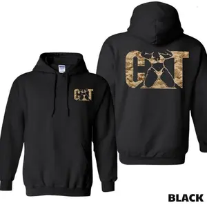 CAT Camo Hoodie 2-Sided Full-Color Graphic Hoodie , Unisex Menswear & Womenswear Tops Collection , Hoodie Fit Shirt