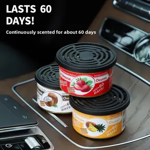 Car aroma wood block canned coffee-scented vehicle air freshener for new car odor removal and air purifying fiber product