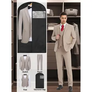 Premium 3pcs Suit Set - Garment Bag Included, High-Quality, Stylish | for Business, Weddings