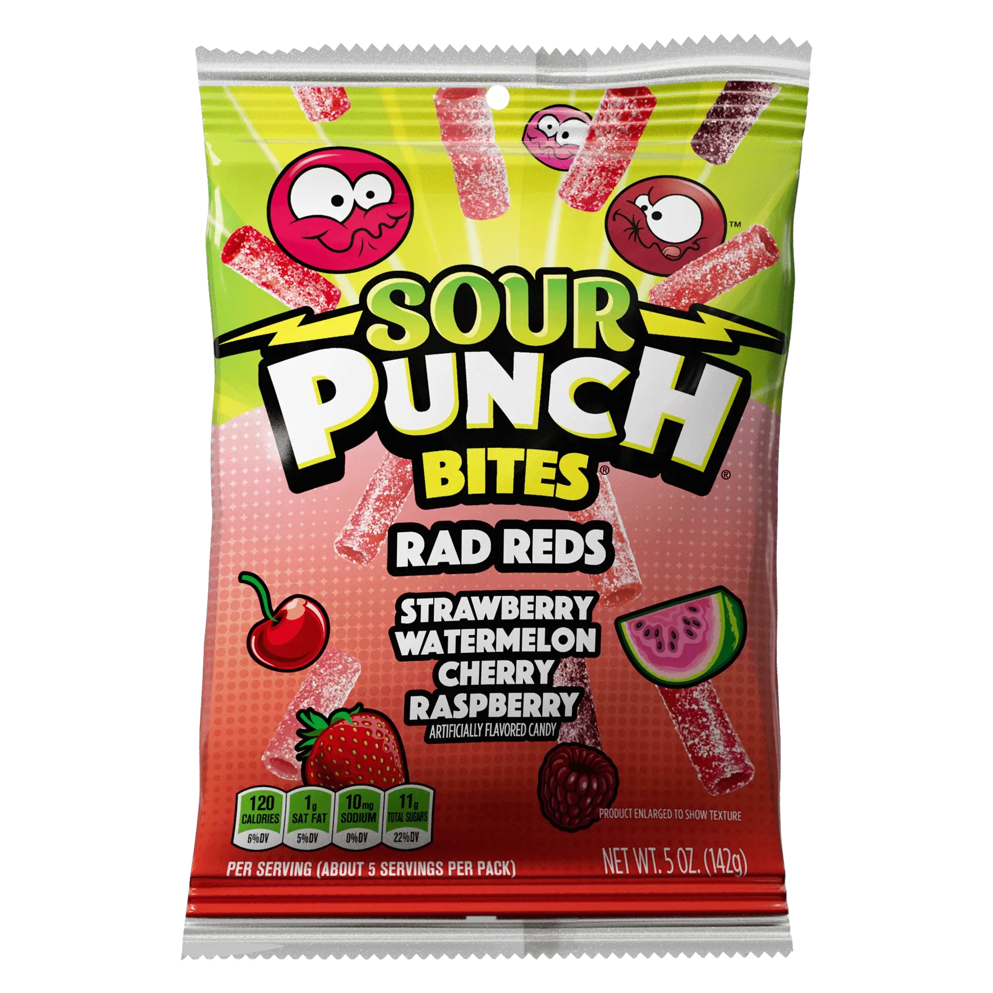 Sour Punch Bites Rad Reds Candy, 5oz Bag Sour Punch Bites Rad Reds Candy, 5oz Bag