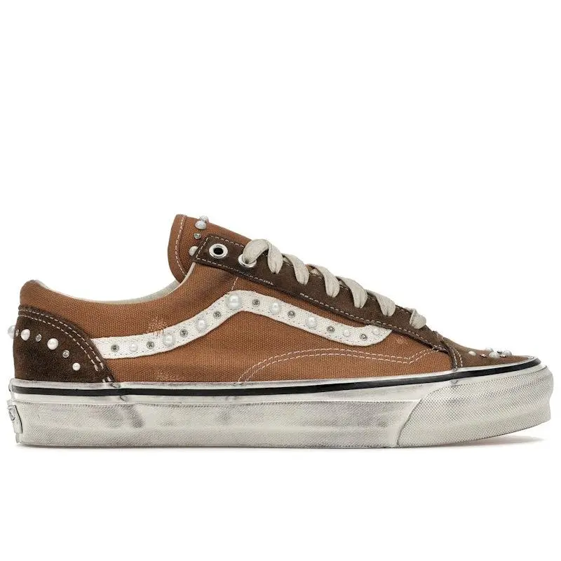 Vans Men's LX Old Skool 36 Pearlized Pack Vintage Cocoa Brown Skateboarding Shoes, from StockX