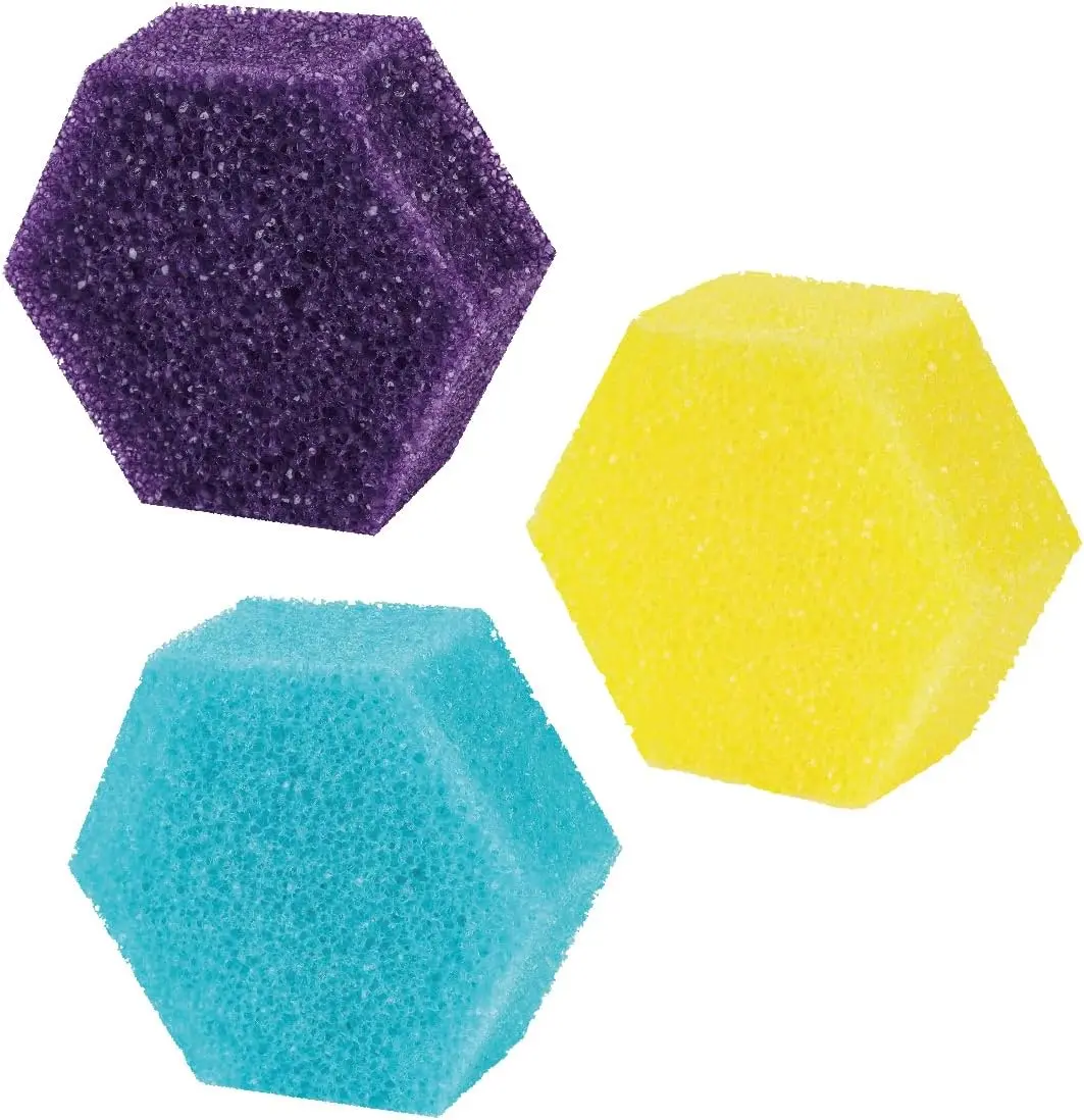 3 Pack Kitchen Cleaning Sponge Non Scratch Dishwashing Scrub Sponges Heavy Duty Reusable Cleaning Pads