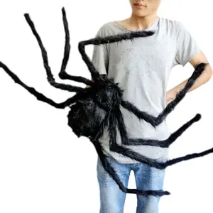 Spooky Halloween Plush Spider - Festive Home Decor Ornaments