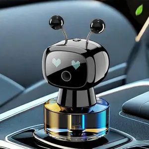 Intelligent car air freshener, smart perfume atomizer, portable car aroma diffuser, Car Aromatherapy Machine, adjustable fragrance intensity in four levels, available in two scents: cologne and ocean, black for cologne and blue for ocean scent.