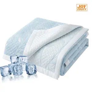 [2026 New]Joyfinity Cooling Blanket for Hot Sleepers Midweight Summer Cold Blankets for Sleeping Midweight Breathable Blanket Easy To Clean Portable