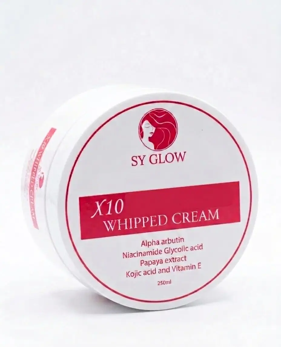 SY GLOW X10 Whipped Cream – 250ml | Nourishes & Revitalizes Skin for a Smooth, Radiant Complexion