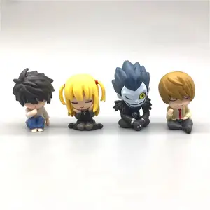 In-stock kawaii Shoulder-to-Shoulder anime death note Light Yagami Amane Misa Ryuk sitting waiting ornaments collection figures