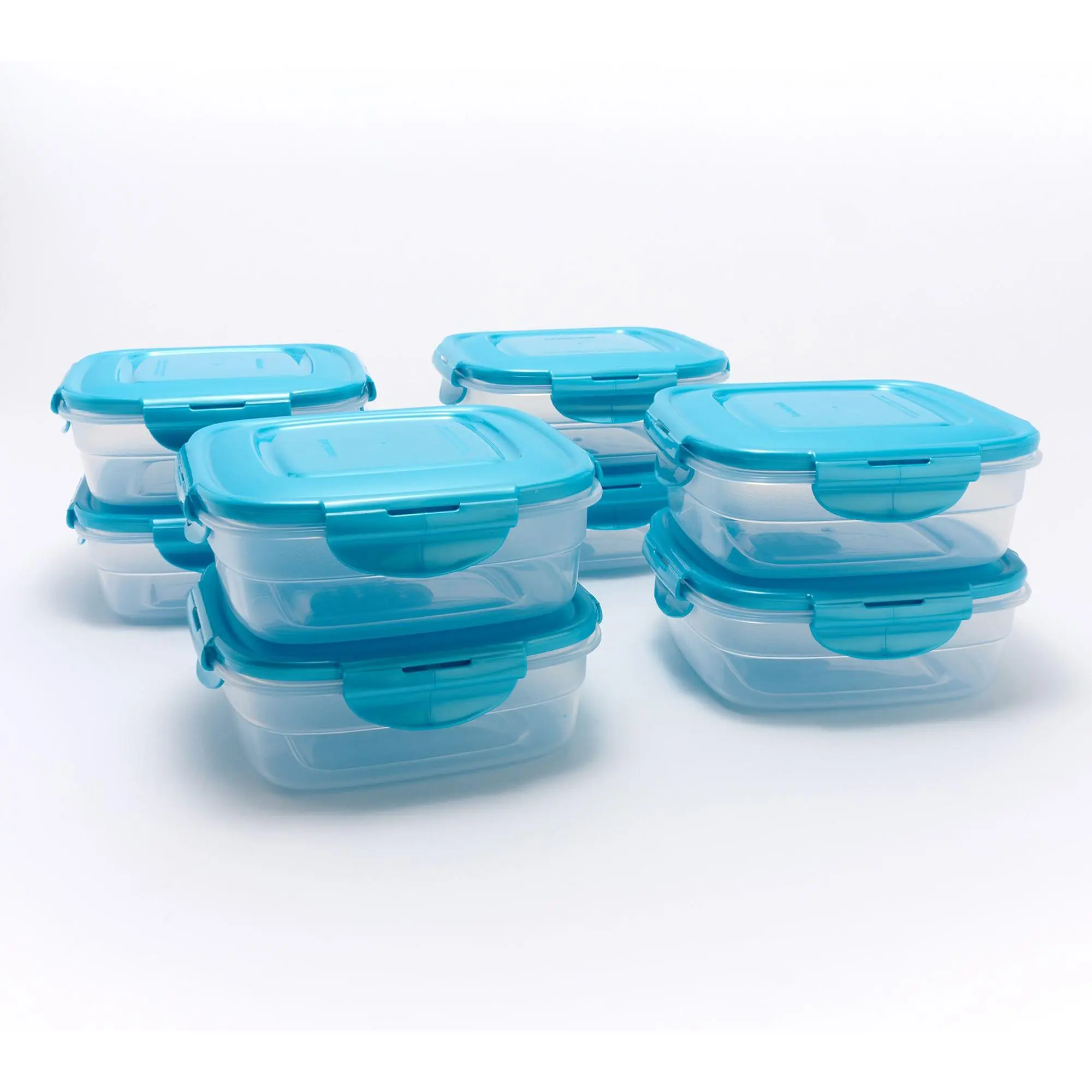 LocknLock Set of (8) 3-Cup Nesting Square Containers - TikTok Shop