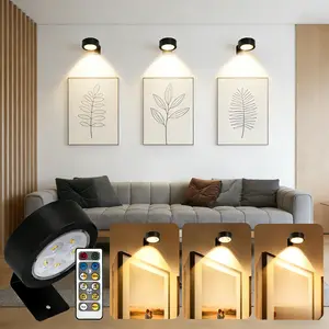 LED Three-Color Focusing Painting Light Strip with Remote Control, Human Motion Sensor Night Lamp, Atmosphere Shadow Light, Wall Decorative Art Display