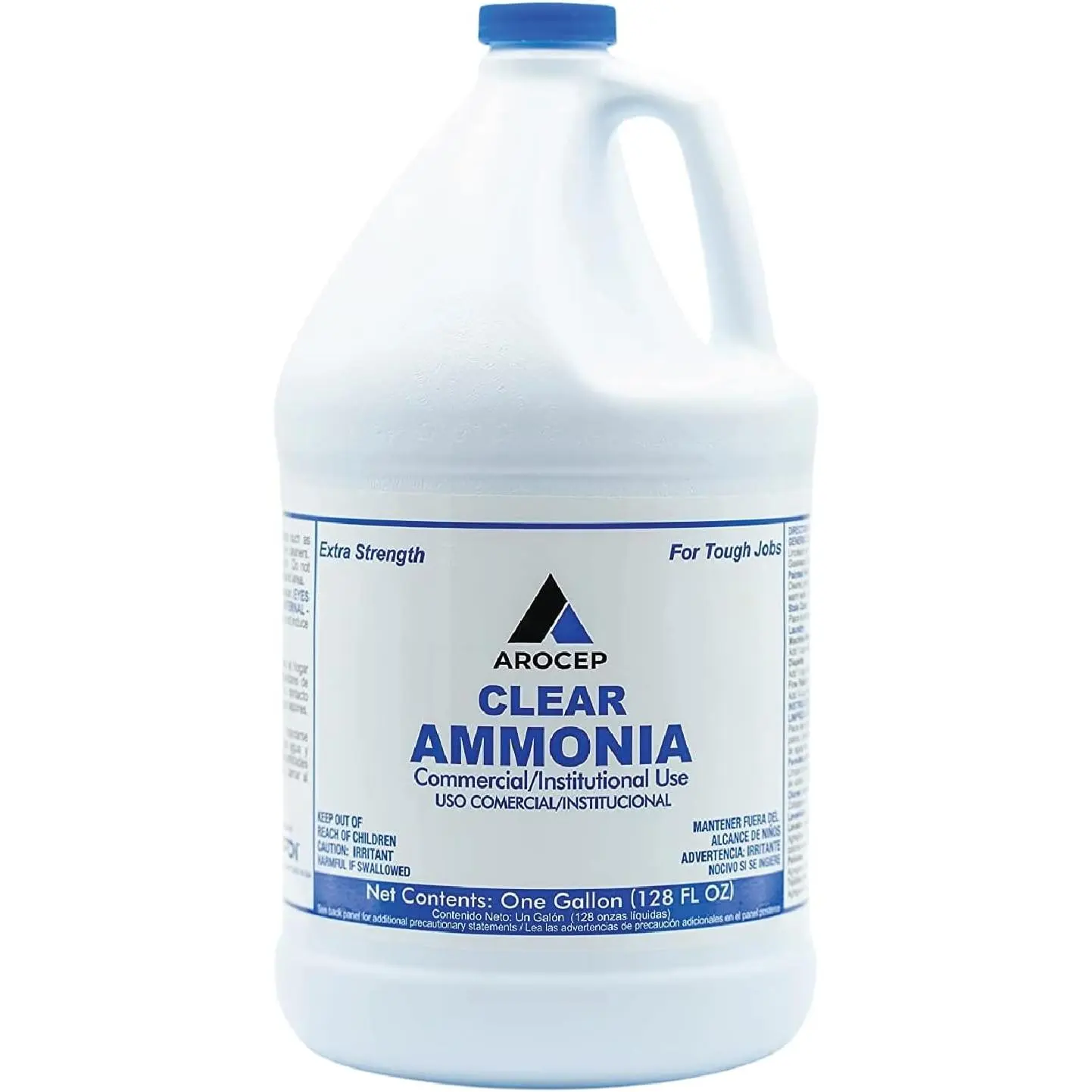 Clear Ammonia Cleaner Liquid, 1 Gallon, Multipurpose, Multi-Surface Cleaning Solution Removes Grease, Hard Water Stains, and Odors, Kitchen and Bathroom Use