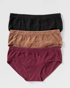 Seamless Brocade Textured Hipster 3 Pack