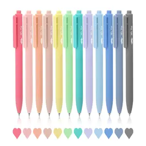 Mr. Pen Retractable Gel Pens 12 Pack Fast Dry Fine Point 0.7mm Pastel Colors for Journaling & Art Supplies Smooth Writing Experience