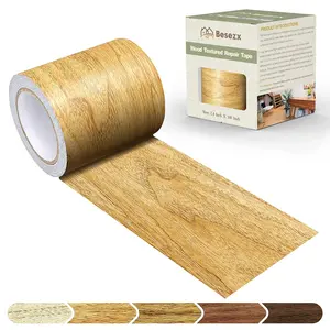 Wood Grain Repair Tape, 2.4" X15', Self Adhesive Wood Grain Repair Patch for Tables, Chairs, Baseboards, Doors, Windows, Floors, All Kinds of Furniture Renovation, Handicraft DIY. (Natural oak)