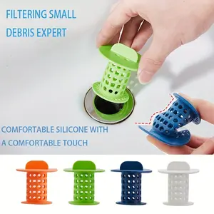 Floor Drain, Anti-clogging Strainer Filter, Bath Stopper Plug, Hair Catcher for Bathroom, Bathtub and Kitchen Sink, Bath Tub Accessories