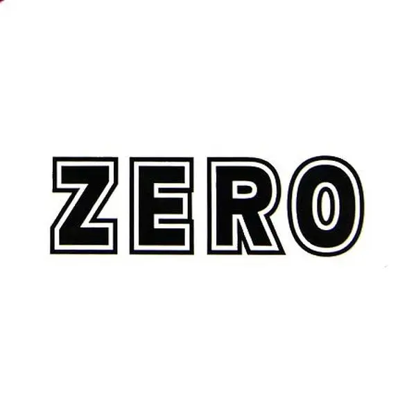 Zero Bold Sticker
