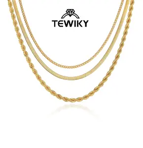 Minimalist Fashionable Necklaces Herringbone 3 Pcs for Women,Dainty Snake Chain Choker Necklaces Simple beautifu lBlack Friday Jewelry Gift for Women