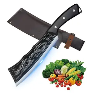 Kitchen Chef knife Handmade dragon slaying knife, chef meat knife bone cutting knife, handmade high carbon steel#fathersdaygift