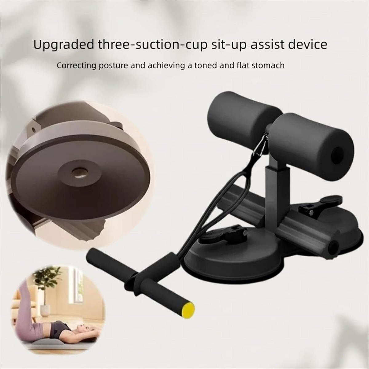 Three Suction Cups Sit Up Assistant Home Use Portable Fitness Helper Stable Support Daily Training Tool