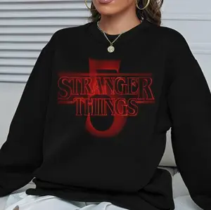 Stranger Things 5 Final Season T-shirt Soft Cotton Casual Graphic Tee Netflix Series Merch Sweatshirt Hoodie Vintage Streetwear