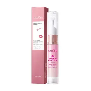 Peptide Lip Serum Pro-Xylane - Anti-Aging Volumizing Plump, Hydrating Fine Line Smoother, Non-Sticky Lip Care for Dry Cracked Lips.