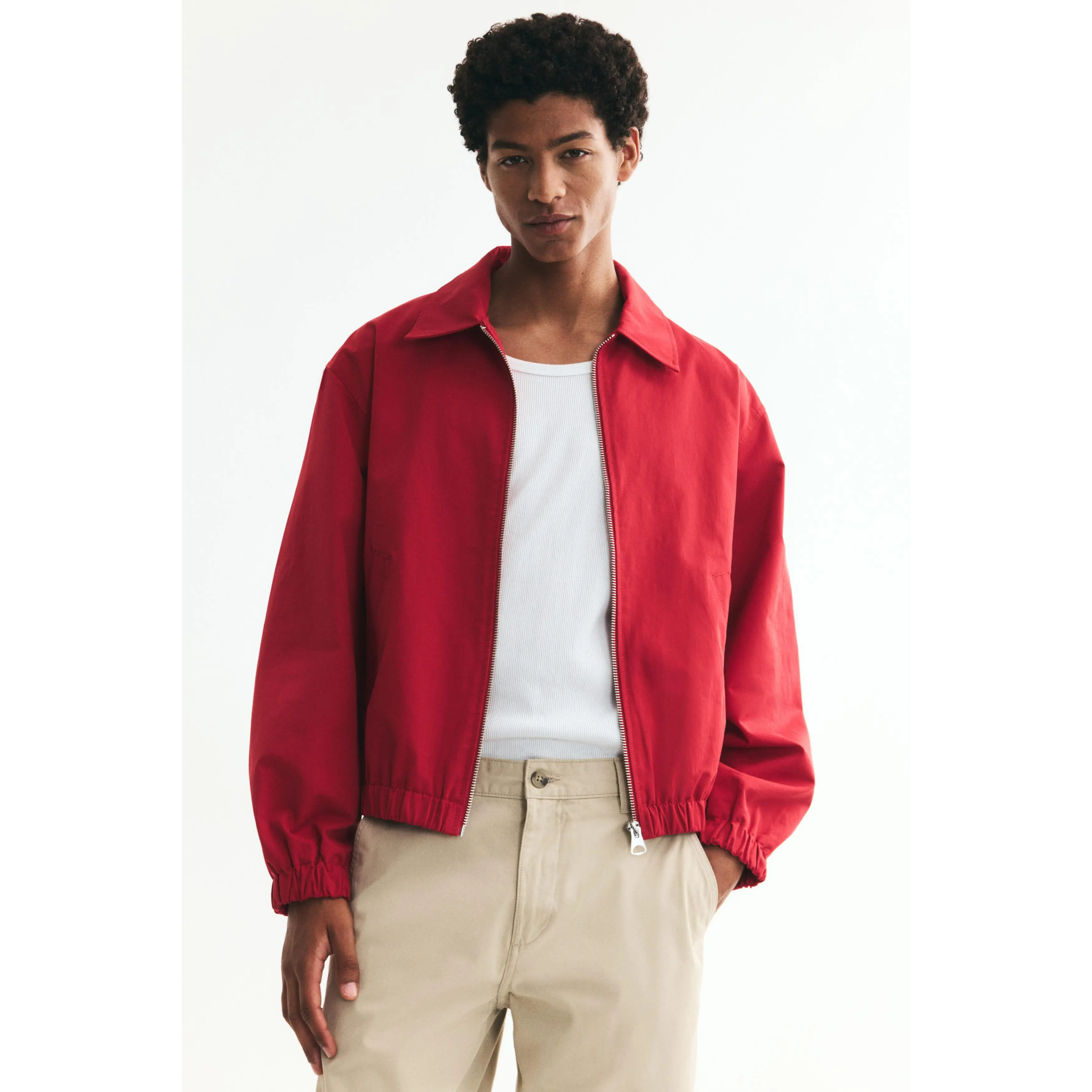 H&M Collared cotton jacket