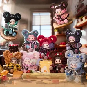 Maymei Bear Cookie Series Plush Blind Box, Single Pack, Keychain and Pendant, Soft Collectible Ornament, Perfect Gift for Holidays and Birthdays