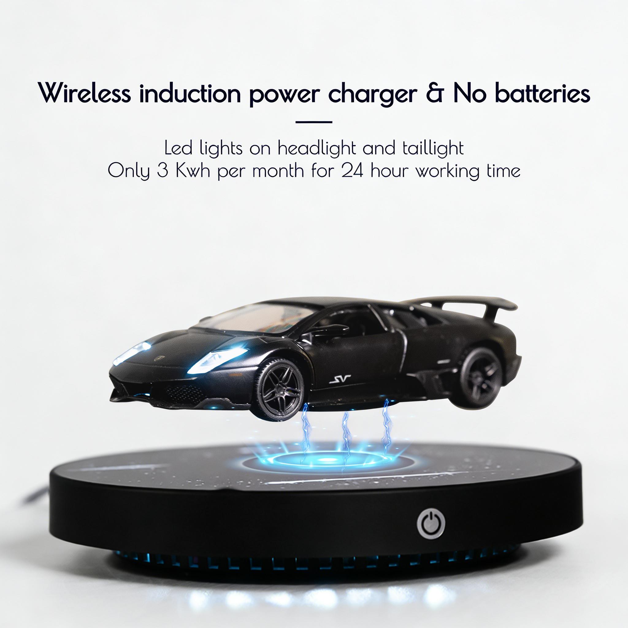 Floating Creative Car, Switchable Lights + 360° Rotation, Multi-Function Lighting Decor, Perfect Gift for Everyone
