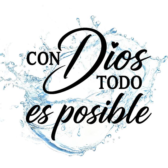 Con Dios Todo Es Posible Spanish Inspirational Faith Decal Cute Durable Vinyl Sticker | Perfect for Cars Windows Bumpers Trucks Motorcycles, Water Bottles, Laptops & Smooth Surfaces | Religious Motivational Decor, Multiple Colors Available, Long-Lasting
