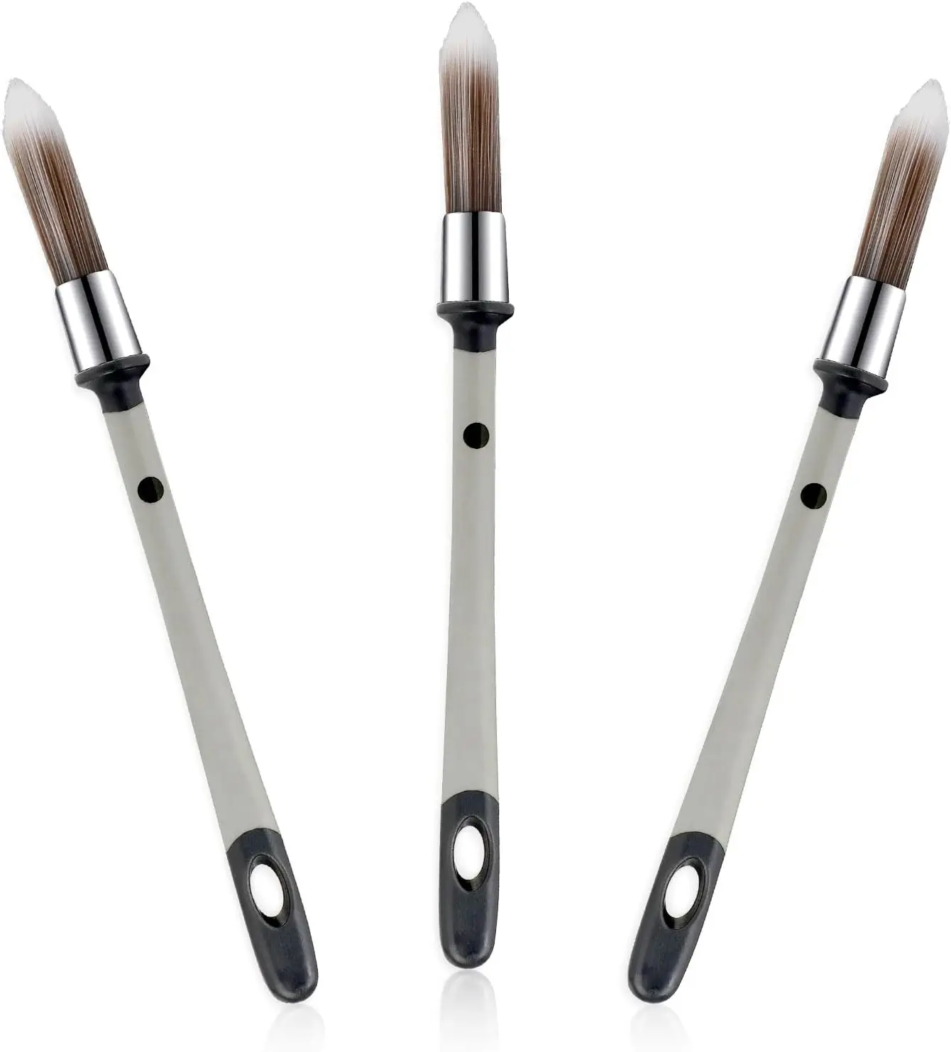 3 count  Brushes for Painting Walls 0.37 Inch Small  Brush, Trim  Brushes Edge Painting Tool for Baseboards Furniture House Wall Corners Detail  Edger Brush and Touch Up Painting